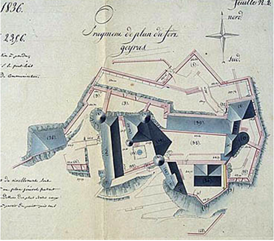 Doc. 137. Plan de Château-Queyras (1836) © Ministère de la Défense