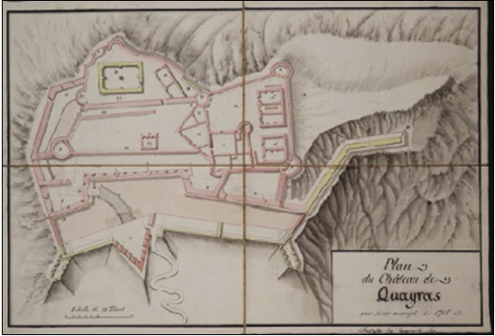 Doc. 136. Plan de Château-Queyras (1715) © Archivio di Stato di Torino