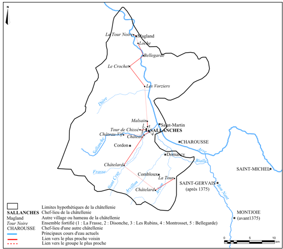 Doc. 207. Le réseau castral de la châtellenie de Sallanches (1478)