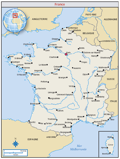 Carte 5 : La France