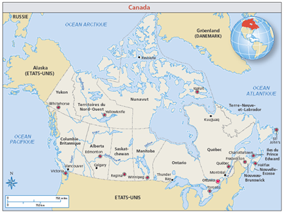 Carte 7 : Le Canada