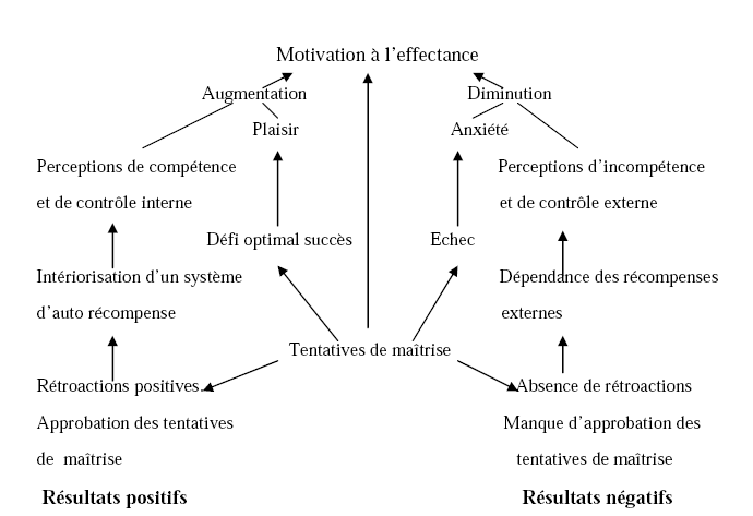 Figure 8:Le modèle du développement de la motivation à effectance de Harter (Vallerand et Till, 1993, p. 249)