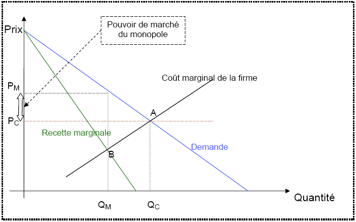 Figure 1.1 - La tarification optimale pour un monopole.