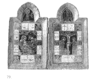 Fig. 79 : Diptyque-reliquaire, dernier quart du XIV