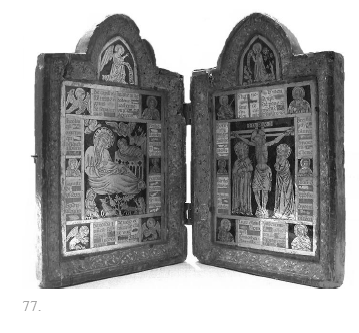 Fig. 77 : Diptyque-reliquaire, 1380-1400 ; New York, The Metropolitan Museum of Art