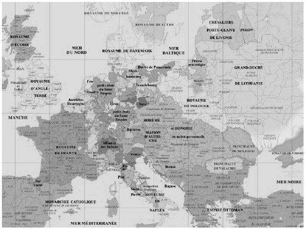 Carte 4 : L’Europe vers 1500