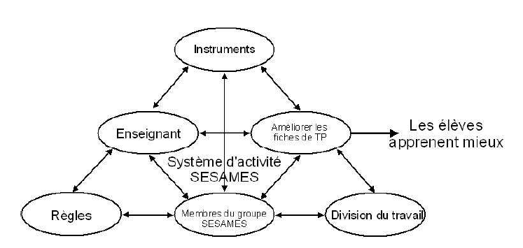 Figure 4 : Représentation du système d’activité SESAMES.