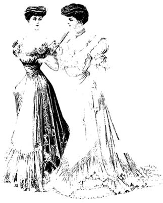 Gravure de mode de 1907