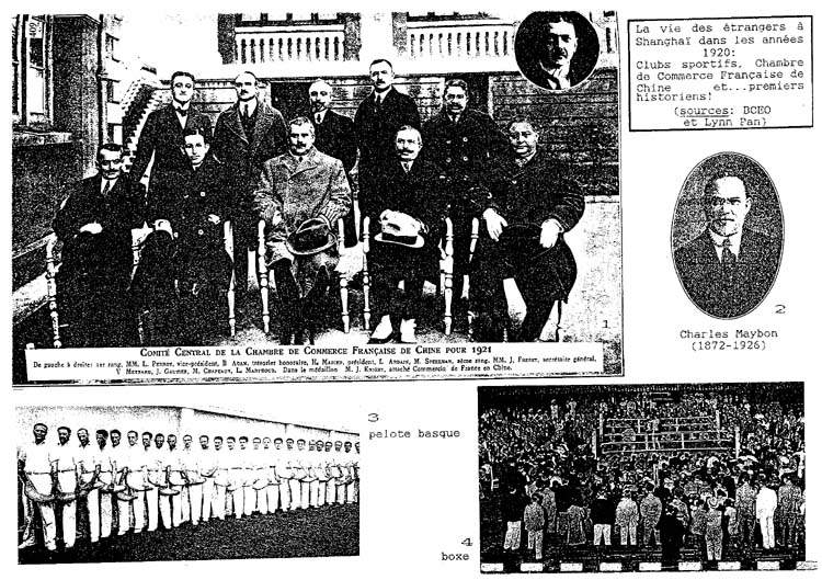 La vie des étrangers à Shangaï dans les années 1920 : clubs sportifs, chambre de commerce française de Chine et …premiers historiens !