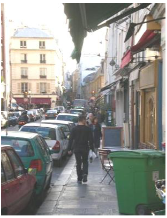 La rue Vieille-du-Temple partie nord, Marais.