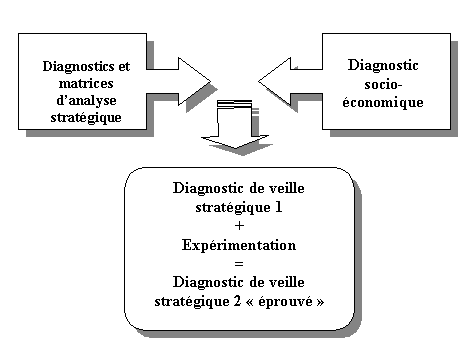 Figure n° 26 : Les étapes de réalisation de la méthodologie du diagnostic de veille stratégique