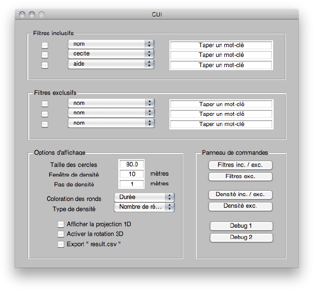 Figure : Capture d’écran du module GeoStress développé sur MatLab©