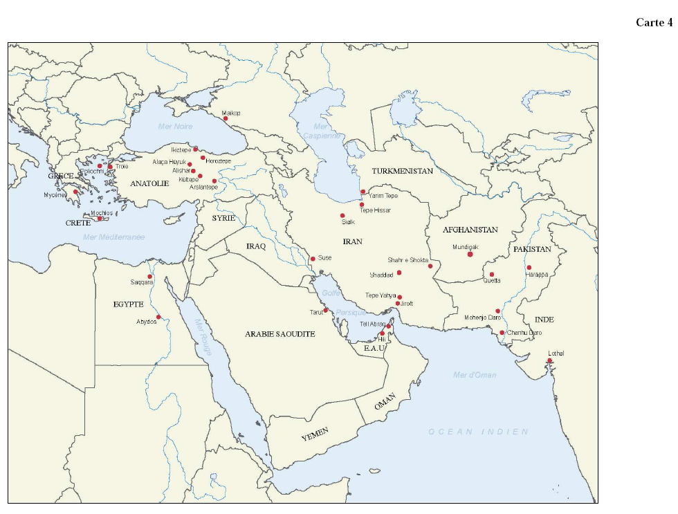 Carte du Proche-Orient