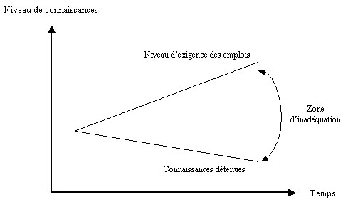Figure 4.1 : Ecart connaissances-emplois