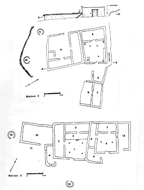 Fig. 7 : Maisons pluricellulaires à Farrn ‘Ali. 