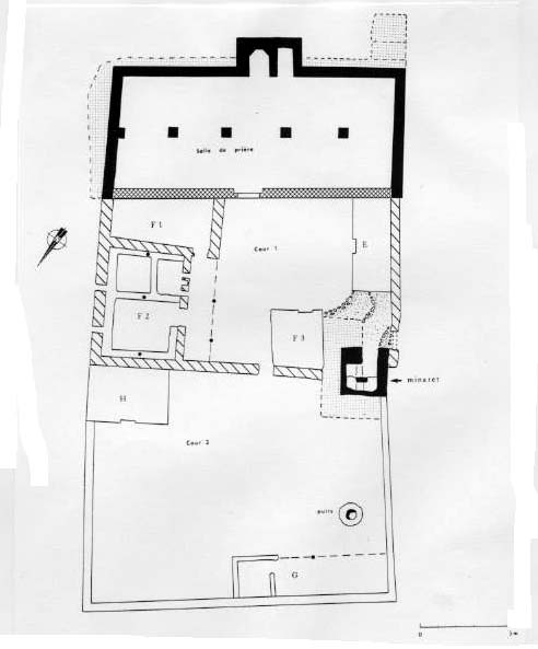 Fig. 34 : Plan de la mosquée de Trgha. 