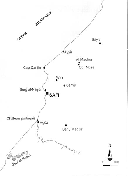 Fig. 101 : Carte de situation des principaux sites étudiés. (Différents points de peuplement mentionnés par les sources ne sont pas identifiés ou localisés avec précision).