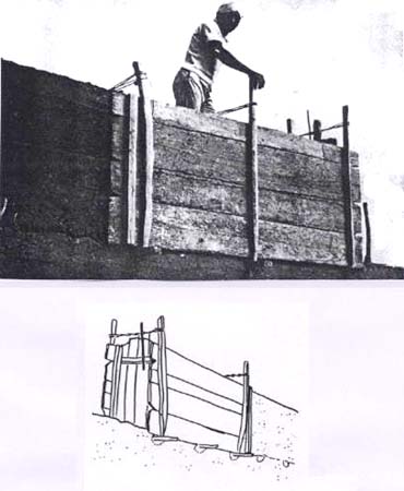 Fig. 157 : Le montage d’un mur en 