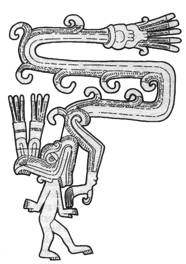 Partie 3 - fig. 49. Quetzalcóatl. (Codex Borgia).