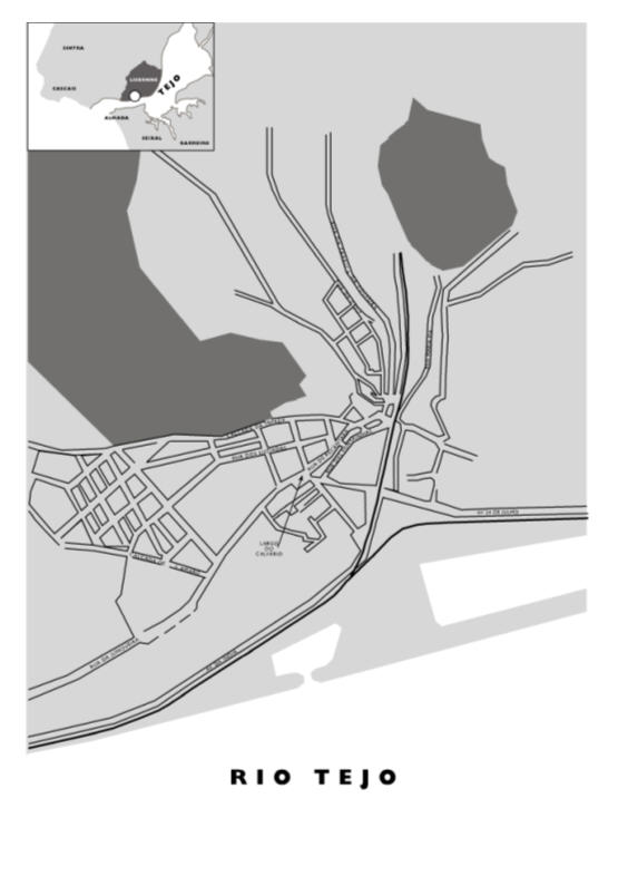 Carte de situation nº3 : Le quartier d'Alcântara au début du XX