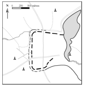 Figure 20. Taungdwingyi – plan d’après photographie aérienne
