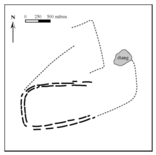 Figure 18. Thegon – plan d’après photographie aérienne