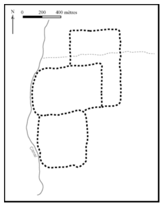 Figure 65. Myinzaing -– plan d’après photographie aérienne