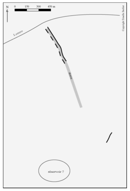 Figure 93. Sanbawak – relevé des structures au sol (GPS)