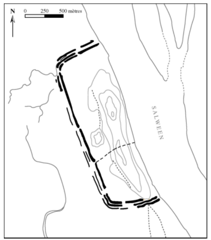 Figure 48. Hmawbi (Sanpannagon) – plan d’après photographie aérienne