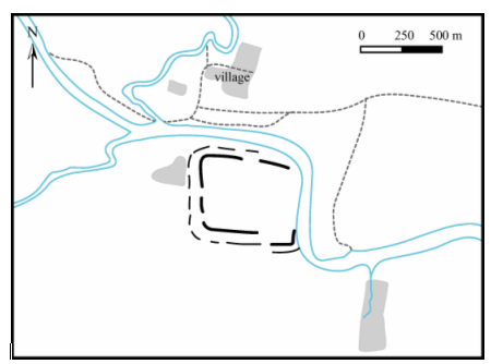Figure 35. Yenwe – plan d’après photographie aérienne