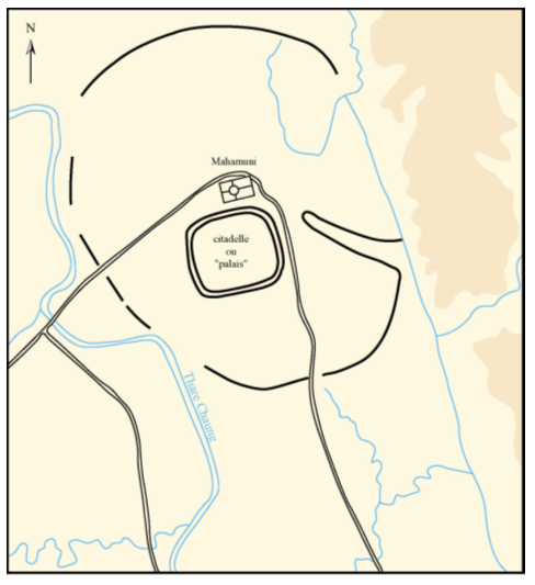 Figure 89. Dinnyawadi – plan d’après photo aérienne