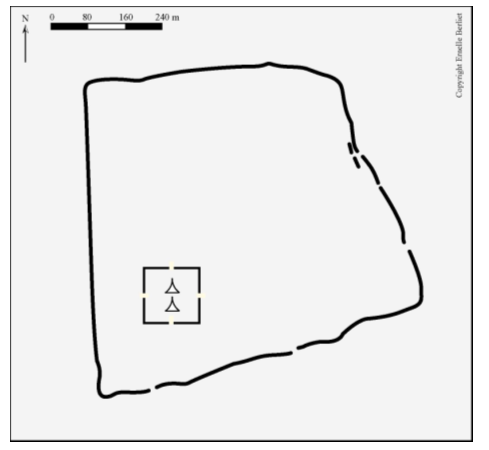 Figure 79. Sipottara – relevé des structures au sol (GPS)