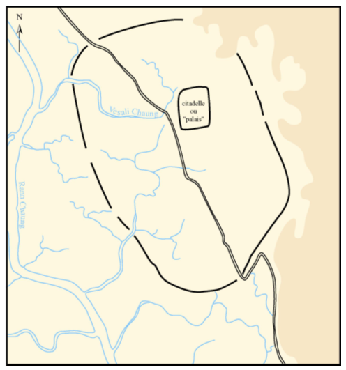 Figure 91. Vesali – plan d’après photo aérienne