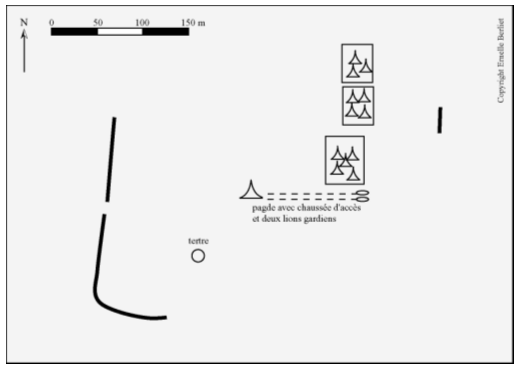 Figure 64. Mekkaya – relevé des structures au sol (GPS)