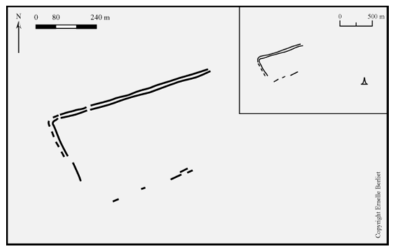 Figure 40. Kawliya – relevé des structures au sol (GPS)