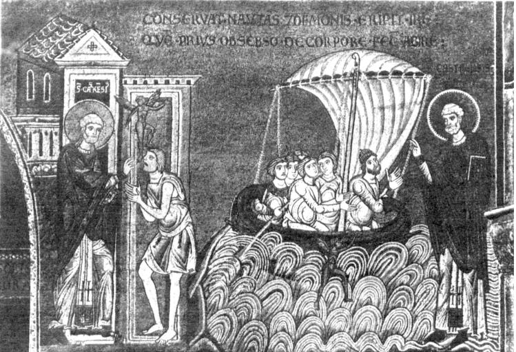 Planche 34 : Castrensis de Volterra, mosaïque, nef de la cathédrale de Monreale (XIIe s).