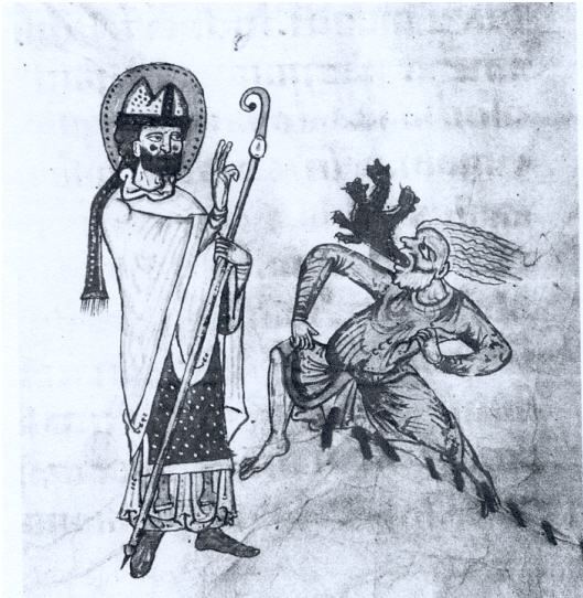Planche 49 : Léon IX, Passionnaire de Weissenau (v. 1200), Genève, Bibliothèque Bodmeriana, 