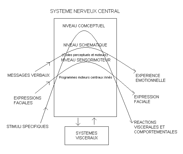 Figure 1. Système de traitement hiérarchique des informations émotionnelles (Leventhal, 1984)