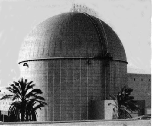Le dôme du réacteur de Dimona. Photo Mordechaï Vanunu, 1986.
