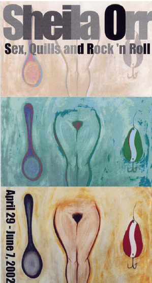 « Spoon », acrylique, piquants de porc-épic, Sheila Orr, 2002.