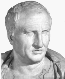 Fig. 7 : Buste de Cicéron, Rome, Musée du Vatican ; cf. P. Grimal, 