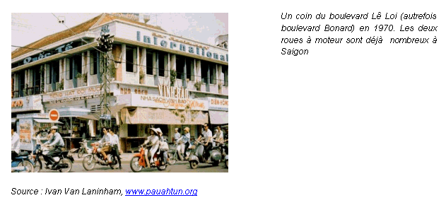 Illustration 11 : Les deux-roues à moteur à Saigon en 1970