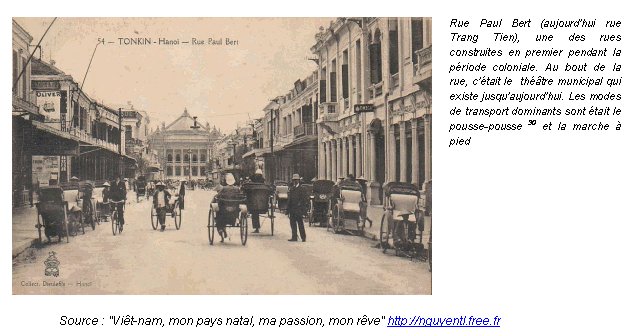 Illustration 6 : Une rue d'Hanoï pendant la période coloniale