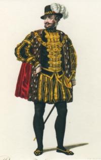 personnage du roi Philippe II Nouveaux costumes 