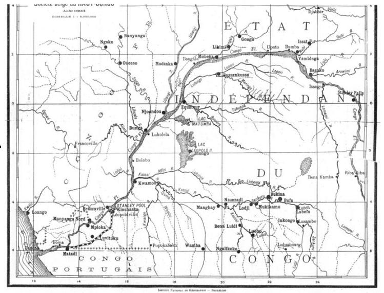 Carte 7 : Factoreries du bassin du Kasaï 1893