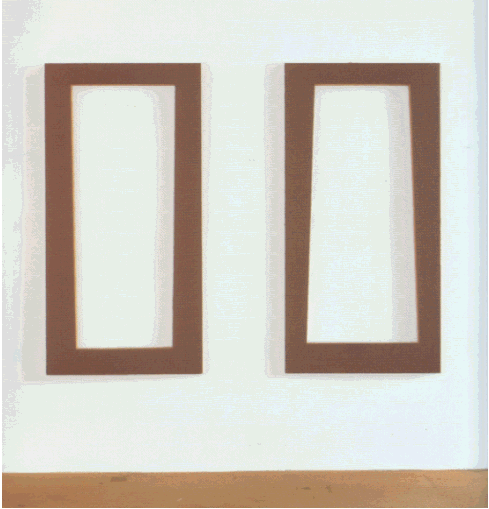 Robert MANGOLD, Untitled Frame Set B (Green-Brown), 1970